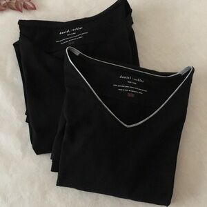 Bundle 2 Daniel Buchler 100% Pima Cotton V-Neck T-Shirts